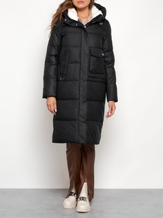 Пальто женское AD133127 черное XL No Brand