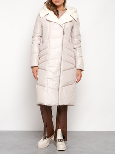 Пальто женское AD132255 бежевое XL No Brand
