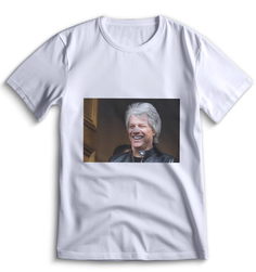 Футболка Top T-shirt Бон Джови Bon Jovi 0002 белая M