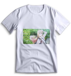 Футболка Top T-shirt Фарфоровая Кукла Аниме 0028 белая XL