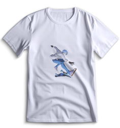Футболка Top T-shirt SK8 На скейте в бесконечность 0011 белая 3XS