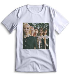 Футболка Top T-shirt red velvet k-pop Красный Вельвет 0002 белая L