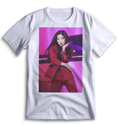 Футболка Top T-shirt red velvet k-pop Красный Вельвет 0100 белая 3XS