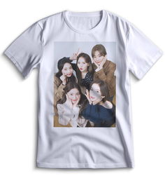 Футболка Top T-shirt red velvet k-pop Красный Вельвет 0033 белая S