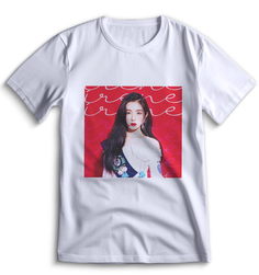 Футболка Top T-shirt red velvet k-pop Красный Вельвет 0053 белая S