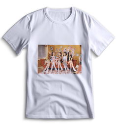 Футболка Top T-shirt red velvet k-pop Красный Вельвет 0023 белая 3XS