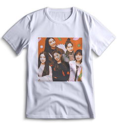 Футболка Top T-shirt red velvet k-pop Красный Вельвет 0016 белая XXS