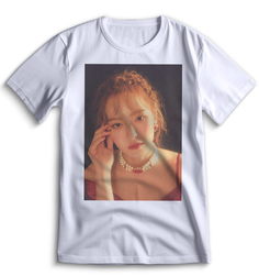 Футболка Top T-shirt red velvet k-pop Красный Вельвет 0072 белая XS