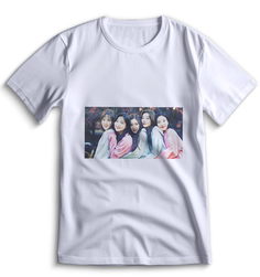 Футболка Top T-shirt red velvet k-pop Красный Вельвет 0092 белая 3XS