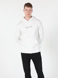 Худи мужское Colins CL1059904_Q1.V1_OFW белое S