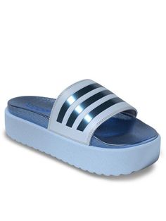 Сабо женские Adidas Adilette Mules HQ6181 голубые 39 EU
