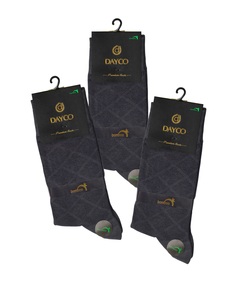 Комплект носков мужских DAYCO #009 бамбук+хлопок тёплые 3 серых 41-45, 3 пары