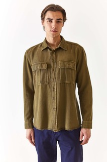 Рубашка мужская US Polo Assn G081SZ0040BIGALI хаки L