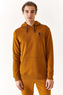 Худи мужское US Polo Assn G081SZ0820GURINSK023 коричневое L
