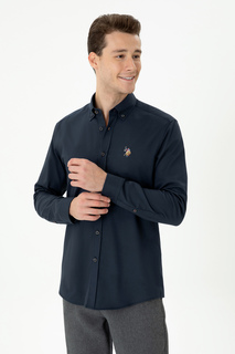Рубашка мужская US Polo Assn G081SZ0040CLIMART023K синяя 2XL
