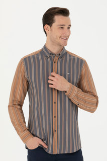 Рубашка мужская US Polo Assn G081SZ0040TRIBO серая XL
