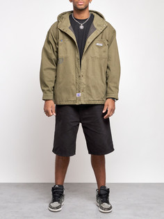 Джинсовая куртка мужская AD12768 хаки XL No Brand