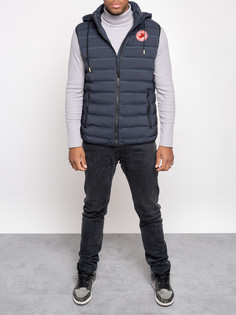 Утепленный жилет мужской AD886 синий 3XL No Brand