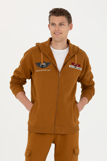 Худи мужское US Polo Assn G081SZ0820GATNAR коричневое L