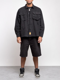 Джинсовая куртка мужская AD12770 черная M No Brand
