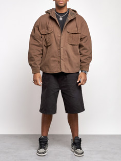 Джинсовая куртка мужская AD126040 коричневая M No Brand