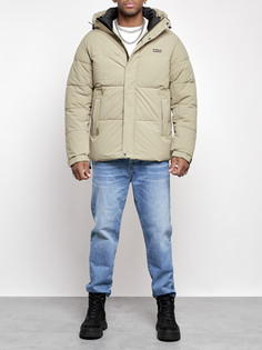Зимняя куртка мужская AD8356 зеленая M No Brand