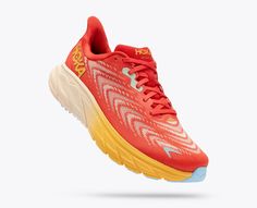 Спортивные кроссовки мужские Hoka ARAHI 6 красно-оранжевые 8 US