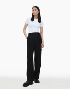 Брюки женские Gloria Jeans GPT009113 черные M/164 (44-46)
