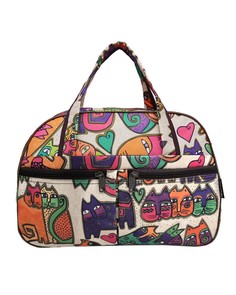 Дорожная сумка унисекс BAGS-ART LM 40-48 оранжевая/зеленая, 30x41x20 см