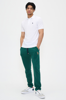 Спортивные брюки мужские U.S. POLO Assn. G081SZ0OP0HENBIXSK21-R зеленые 2XL