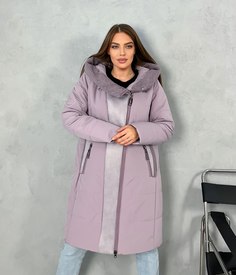 Пальто женское 9223 розовое 50 RU No Brand