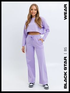 Костюм женский Black Star Wear SLBA0123-005 фиолетовый S