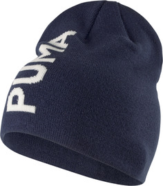 Шапка унисекс PUMA Ess Classic Cuffless Beanie фиолетовая, one size