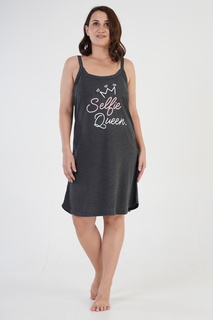 Туника домашняя женское VIENETTA 210052_0000 серое 2XL