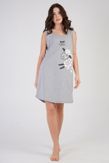 Туника домашняя женское VIENETTA 211568_0000 серое S