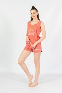 Пижама женская VIENETTA 101127_0000 оранжевая XL