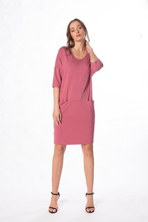 Платье женское DAYS 180005 розовое 3XL