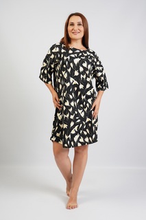Туника домашняя женское VIENETTA 107007_0294 черное 2XL