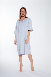 Туника домашняя женское VIENETTA 009187_0000 серое 5XL