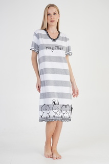 Туника домашняя женское VIENETTA 210026_0000 серое M