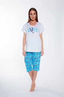 Пижама женская VIENETTA 008010_5693 серая 3XL