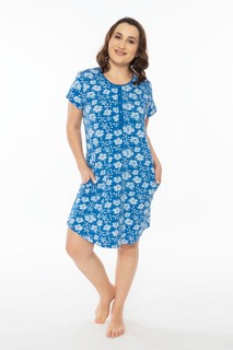 Туника домашняя женское VIENETTA 011227_0953 голубое 4XL