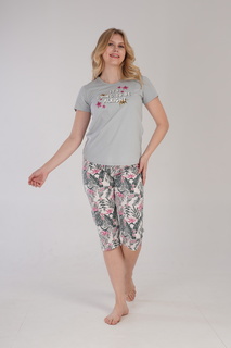 Комплект домашний женский VIENETTA 211300_0588 серый L