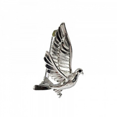 Брошь Queen Fair Птица Голубь Мира Серебро 1 шт