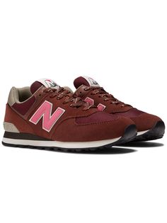 Кроссовки мужские New Balance U574GR2 бордовые 8.5 US