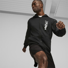 Толстовка мужская PUMA Fit Double Knit Fz Hoodie черная 2XL