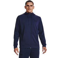 Олимпийка унисекс Under Armour Ua Armour Fleece Fz Hoodie-Nvy синяя LG