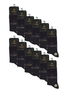 Комплект носков мужских DAYCO #008 бамбук+хлопок тёплые 12 черных 41-45, 12 пар