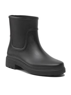 Резиновые полусапоги женский Calvin Klein Rain Boot HW0HW01301 черные 39 EU