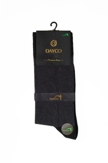 Носки мужские DAYCO #006 из бамбука+хлопок в ёлочку теплые серые 41-45